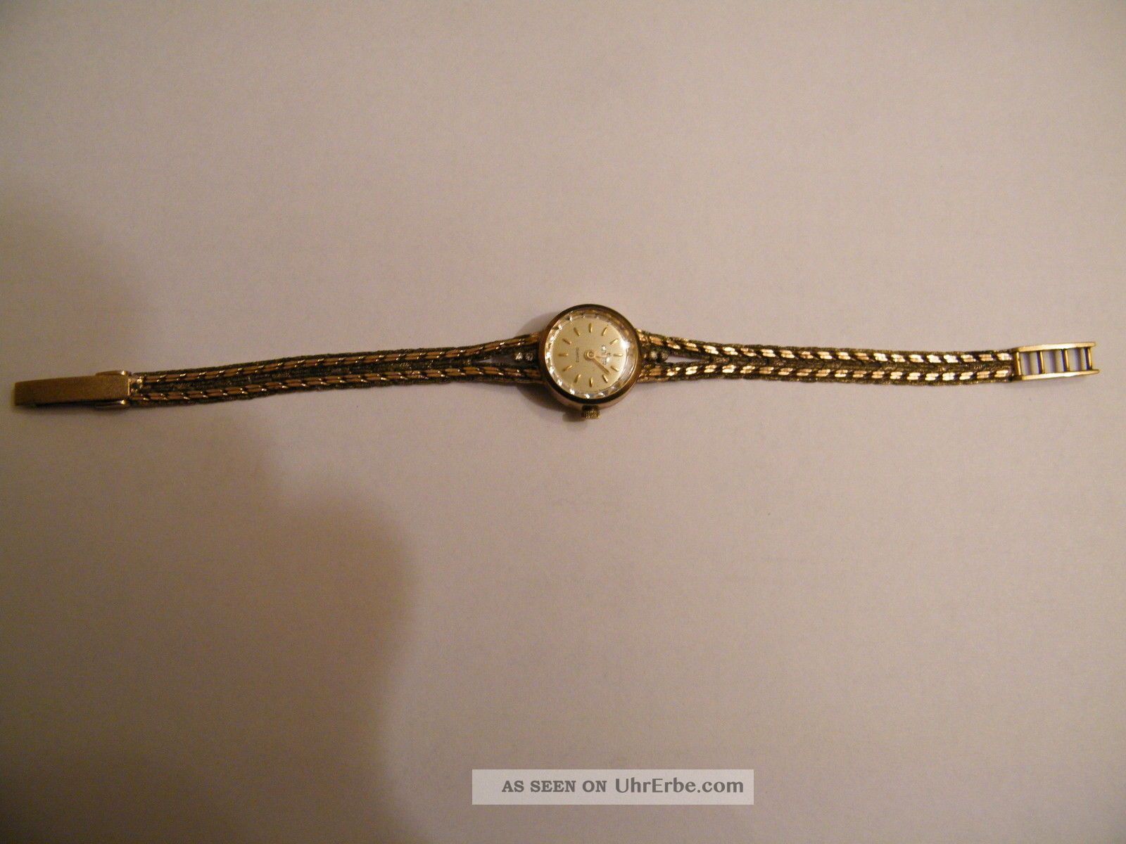 Anker Damen - Gold - Uhr Gehäuse Aus 333 Band Aus 333 Gold Quartz Armbanduhren Bild