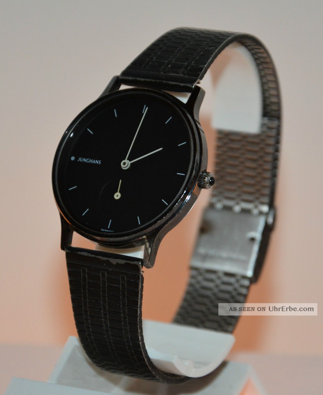 Elegante Junghans Quarz In Schwarz Armbanduhren Bild
