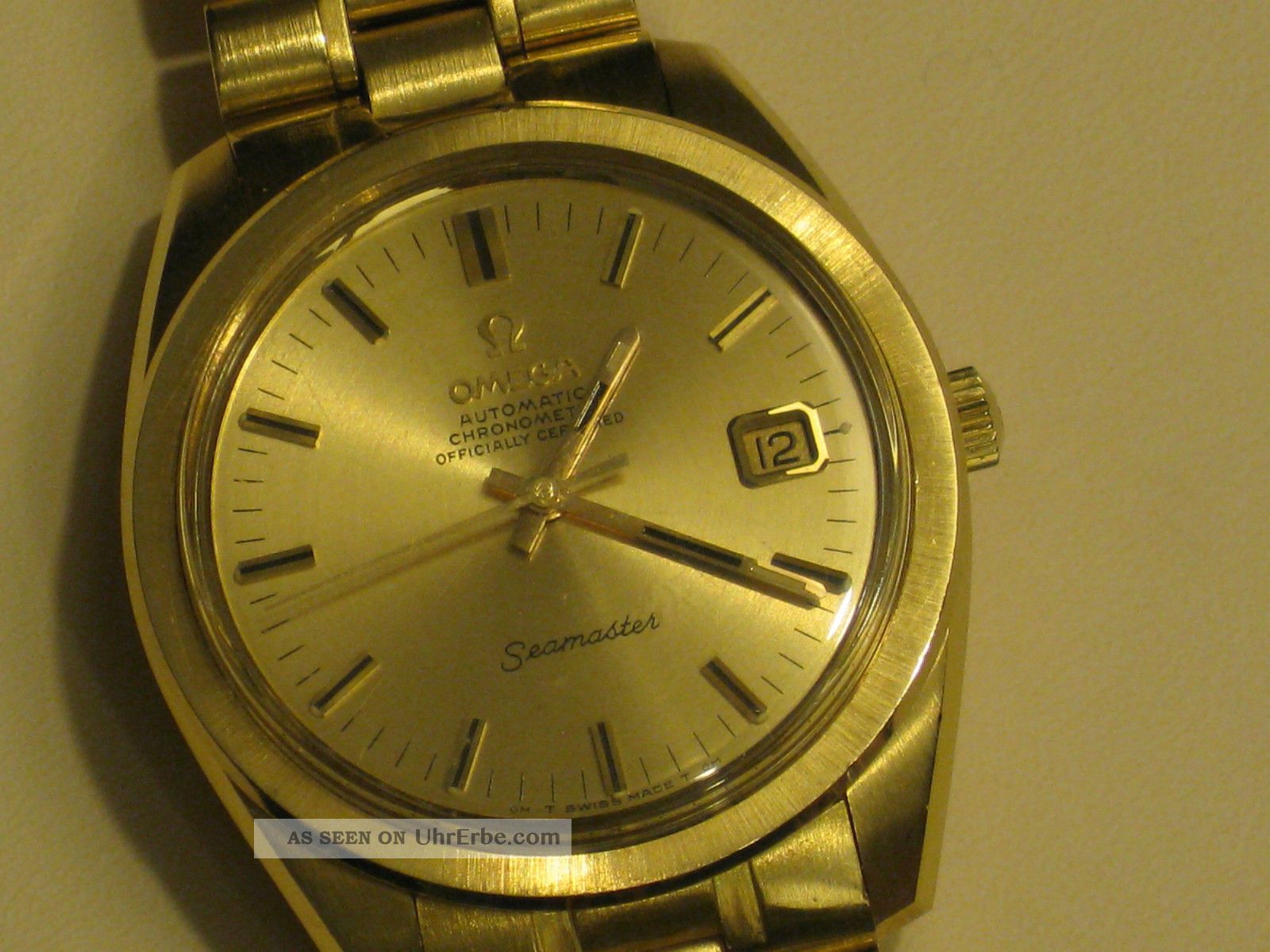 Omega Very Rare And Seamaster Cal.  564 Chronometer,  Bracelet 18k (nos) Armbanduhren Bild