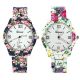 Fashionblume Sltyle Edelstahl - Quarz Dail Damenarmbanduhr Wrist Uhr Armbanduhren Bild 1