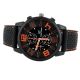 Herren Schwarz Stilvolle Silikon Edelstahl - Quarz - Sport - Armbanduhr - Armbanduhren Bild 4