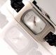 Silber Damen Armbanduhr Retro Designer Spirit Oval Geflochtene Leder Band Armbanduhren Bild 3