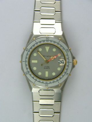 Aristo Armband - Uhr Mit Metallband,  Taucherlook,  Bicolor Bild