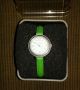 Fossil Uhr Damenuhr Heather Es3303 Lederband Grün Datumanzeige Armbanduhren Bild 1