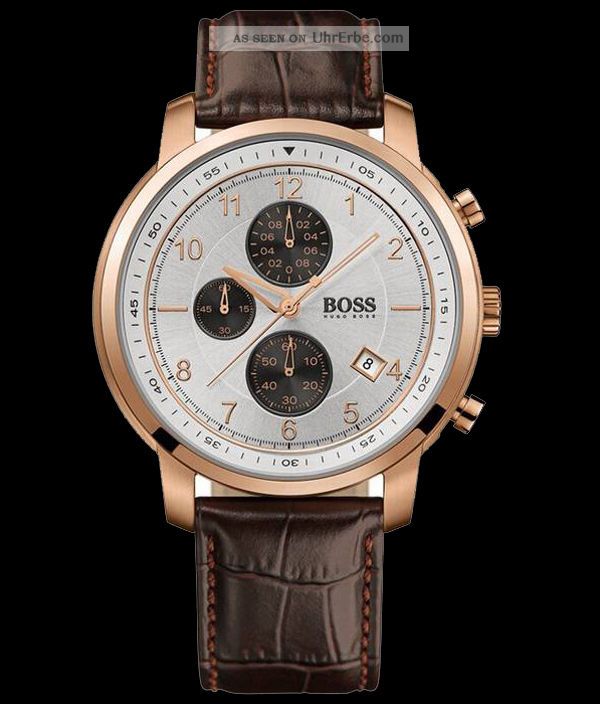 Hugo Boss Herrenuhr Uhr Chronograph 1512644 Uvp:445,  -, Armbanduhren Bild