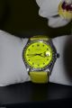Rolex Oysterdate Precision Diamanten Uhr Watch Oyster Neon Gelb Grün Datejust Armbanduhren Bild 1