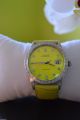 Rolex Oysterdate Precision Diamanten Uhr Watch Oyster Neon Gelb Grün Datejust Armbanduhren Bild 2