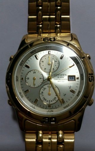 Citizen Chronograph Goldfarben Bild