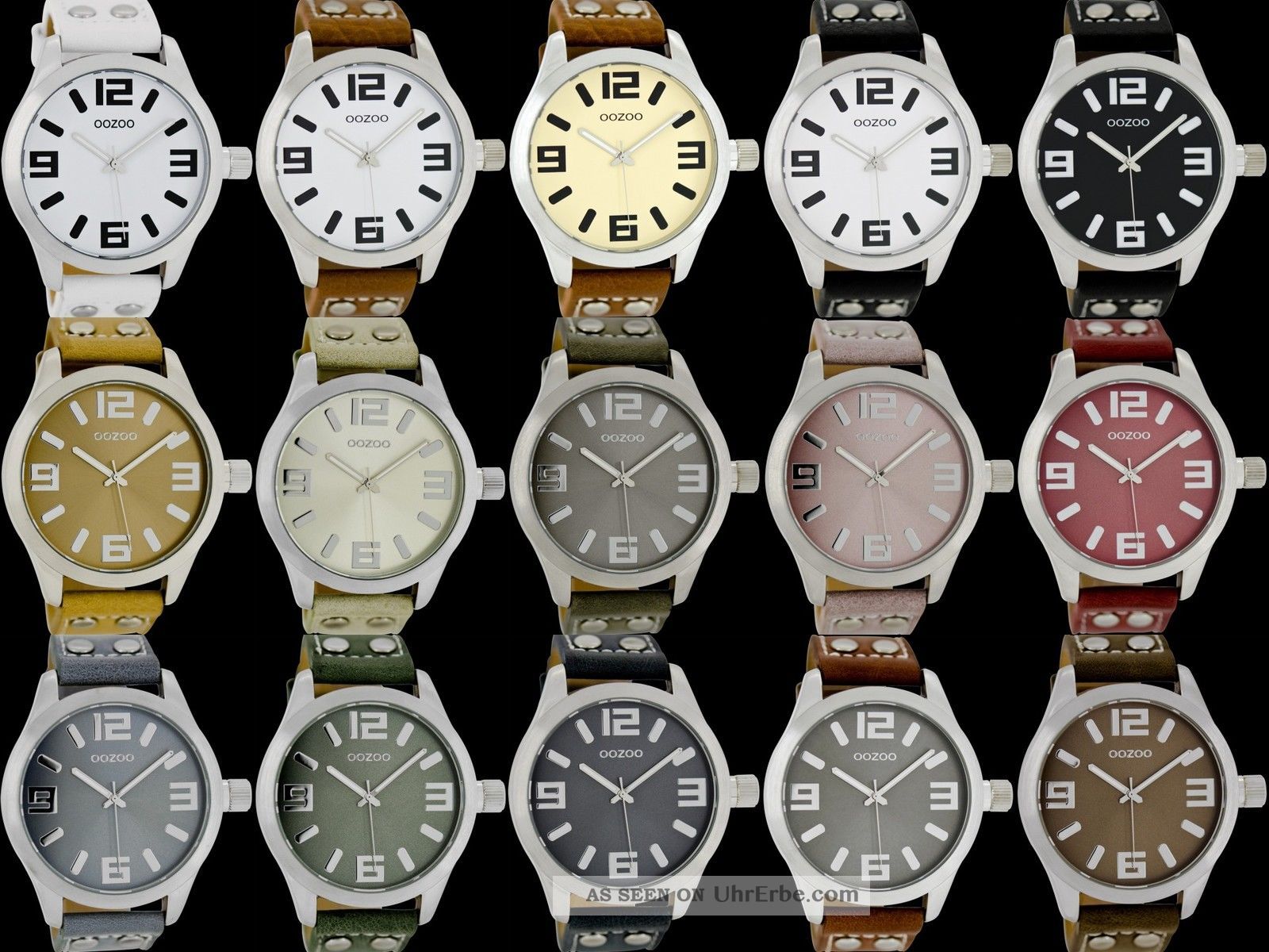 Oozoo Design Uhr Xxl Basic 46mm Grosse Farbauswahl Armbanduhren Bild