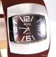 Retro 60er 70er Funky Ossie Eames Bubble Vegan Leder Armband Uhr In Braun Damen Armbanduhren Bild 2