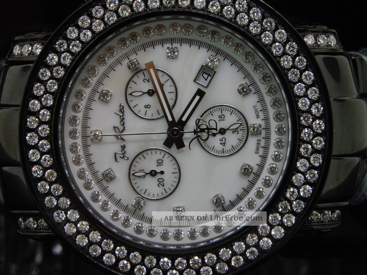 Herren Armbanduhr Joe Rodeo Klassisch 2 Reihen Diamant 4.  75kt Jojo Armbanduhren Bild