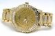 Unisex Vergoldete Rapper Ice Gem Zuhälter Bling Baguette Kristall Uhr Armbanduhren Bild 9