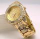 Unisex Vergoldete Rapper Ice Gem Zuhälter Bling Baguette Kristall Uhr Armbanduhren Bild 4