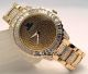 Unisex Vergoldete Rapper Ice Gem Zuhälter Bling Baguette Kristall Uhr Armbanduhren Bild 6