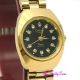 Designer Klassische Omax Damenuhr Wasserdicht Gold Schwarz Kristall Armbanduhren Bild 4