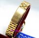 Designer Klassische Omax Damenuhr Wasserdicht Gold Schwarz Kristall Armbanduhren Bild 7