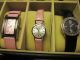 Uhrensammlung 12 Uhren U.  A.  Tissot Gucci Esprit Soliver Chiemsee Im Koffer Armbanduhren Bild 1