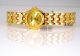 18k Vergoldete Design Deco Chic Damen Uhr Mit Swarovski Kristallen Armbanduhren Bild 4