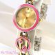 Omax Damen Retro Pink Email Vergoldete Schweizer Marken Seiko Uhr Jhs434 Armbanduhren Bild 12