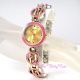 Omax Damen Retro Pink Email Vergoldete Schweizer Marken Seiko Uhr Jhs434 Armbanduhren Bild 15