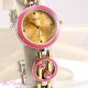 Omax Damen Retro Pink Email Vergoldete Schweizer Marken Seiko Uhr Jhs434 Armbanduhren Bild 19