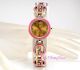 Omax Damen Retro Pink Email Vergoldete Schweizer Marken Seiko Uhr Jhs434 Armbanduhren Bild 2