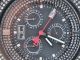 Herren Armbanduhr Joe Rodeo 2 Reihen 1,  75 Kt Diamant Einfassung Schwarz Uhr Armbanduhren Bild 5