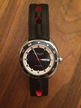 Armbanduhr Hamilton Pan Europ - Blue - Gewinn Aus Vip Abend - Mit 2 Armbändern Bild