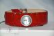 D&g Dolce & Gabbana Damen Uhr Cottage Leder Armband Rot/silber Dw0355 & Ovp Armbanduhren Bild 2