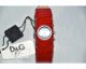 D&g Dolce & Gabbana Damen Uhr Cottage Leder Armband Rot/silber Dw0355 & Ovp Armbanduhren Bild 5