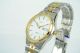 Seiko Herren Uhr Quarz Solar (sne032p1) Armbanduhr Bicolor Hardlexglas Datum Armbanduhren Bild 3