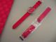 Damenarmbanduhr Rot Modern Rotes Lederband Analog,  China,  Damen,  Firma Wjs,  Lede Armbanduhren Bild 3