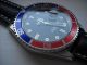 Bulova,  Diver,  Submarine,  Lünette Blau - Rot,  Swiss Made,  Eta 2824 - 2,  Selten,  Top Armbanduhren Bild 1