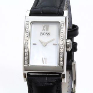 Hugo Boss Uhr Damenuhr Watch Lederband 22 Diamonds Hb1502192 Bild