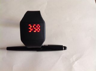 Armbanduhr,  Led Digital Watch,  Touch Screen,  Uhr,  Silikon/gummi,  Schwarz, Bild