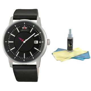 Orient Armbanduhr Herren Schwarzes Ziffernblatt Automatik Lederband Er0200cb Bild