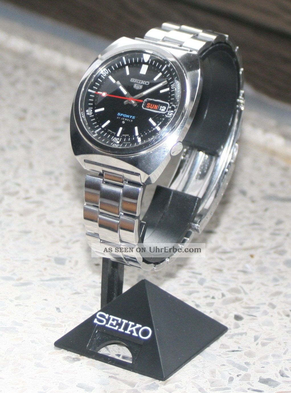 Vintage Seiko 5 Sports Automatic 21 Jewels 6119 6023 Edelstahl vintage-seiko-5-sports-automatic-21-jewels-6119-6023-edelstahl