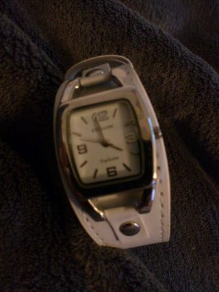 Excellanc Uhr Damenuhr Armbanduhr Weiß Bild