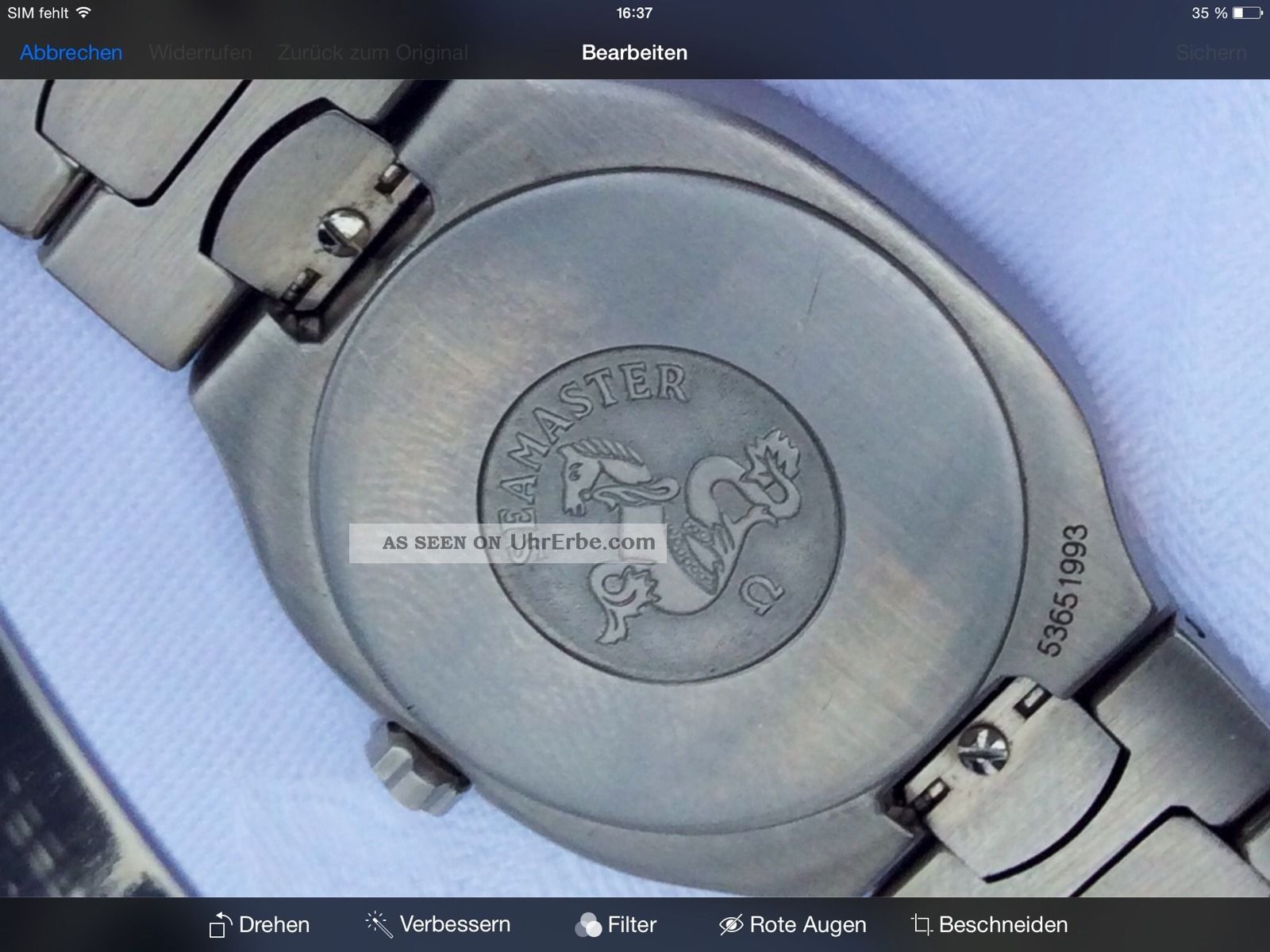 Omega Seamaster Goldglieder Neuzustand Armbanduhren Bild