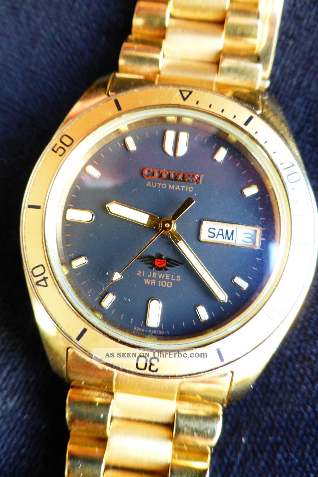 Armbanduhr Citizen Automatic Datum Und Tag (day/date),  Wr100,  21 Steine Metallband Armbanduhren Bild
