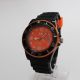 Schwarze Silikon Uhr Mit Datum 43mm - Sportuhr - Armbanduhr - Armbanduhren Bild 6
