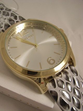 Oozoo Uhr Armbanduhr Designuhr - C6646 - Ø Ca.  43 Mm - Gold / Schlangenoptik Bild