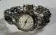 Damen Trachten Armbanduhr Echt Silber 835,  Granat,  Mirabell Handaufzug,  Filigran Armbanduhren Bild 11