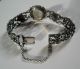 Damen Trachten Armbanduhr Echt Silber 835,  Granat,  Mirabell Handaufzug,  Filigran Armbanduhren Bild 1