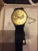 Chronographe Suisse Olympic 18kt 750 Gold Handaufzug Herrenuhr Armbanduhren Bild 2
