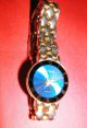 Damenarmbanduhr Armbanduhr Damenuhr Victor Blau - Gold Armbanduhren Bild 1