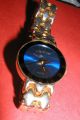 Damenarmbanduhr Armbanduhr Damenuhr Victor Blau - Gold Armbanduhren Bild 2