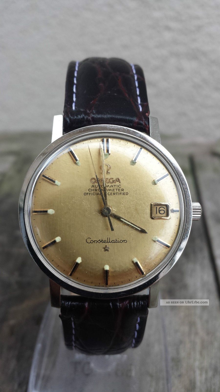 Omega Constellation Automatic Automatik Uhrwerk Chronometer Armbanduhren Bild
