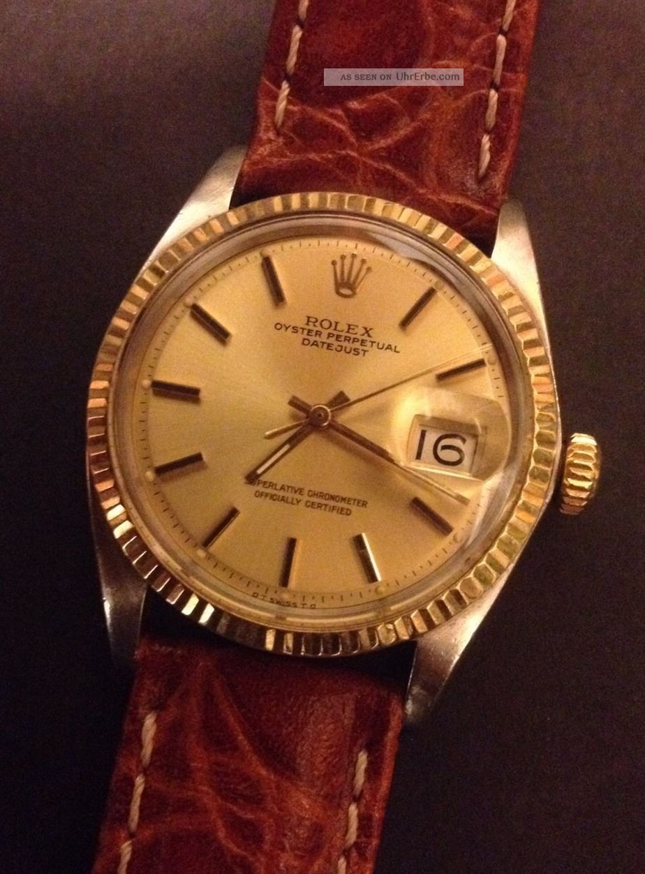 Rolex Datejust 1601 Stahl / 18 Karat Gold 1956 Armbanduhren Bild