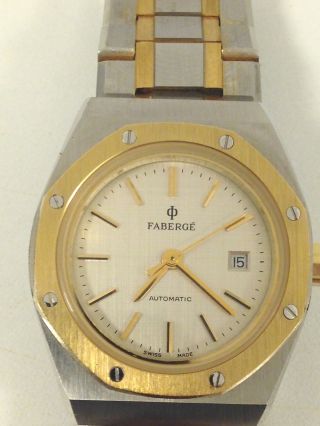 Originale Faberge`automatic Luxus Damen Uhr Swiss Made Design Von Ap Bild